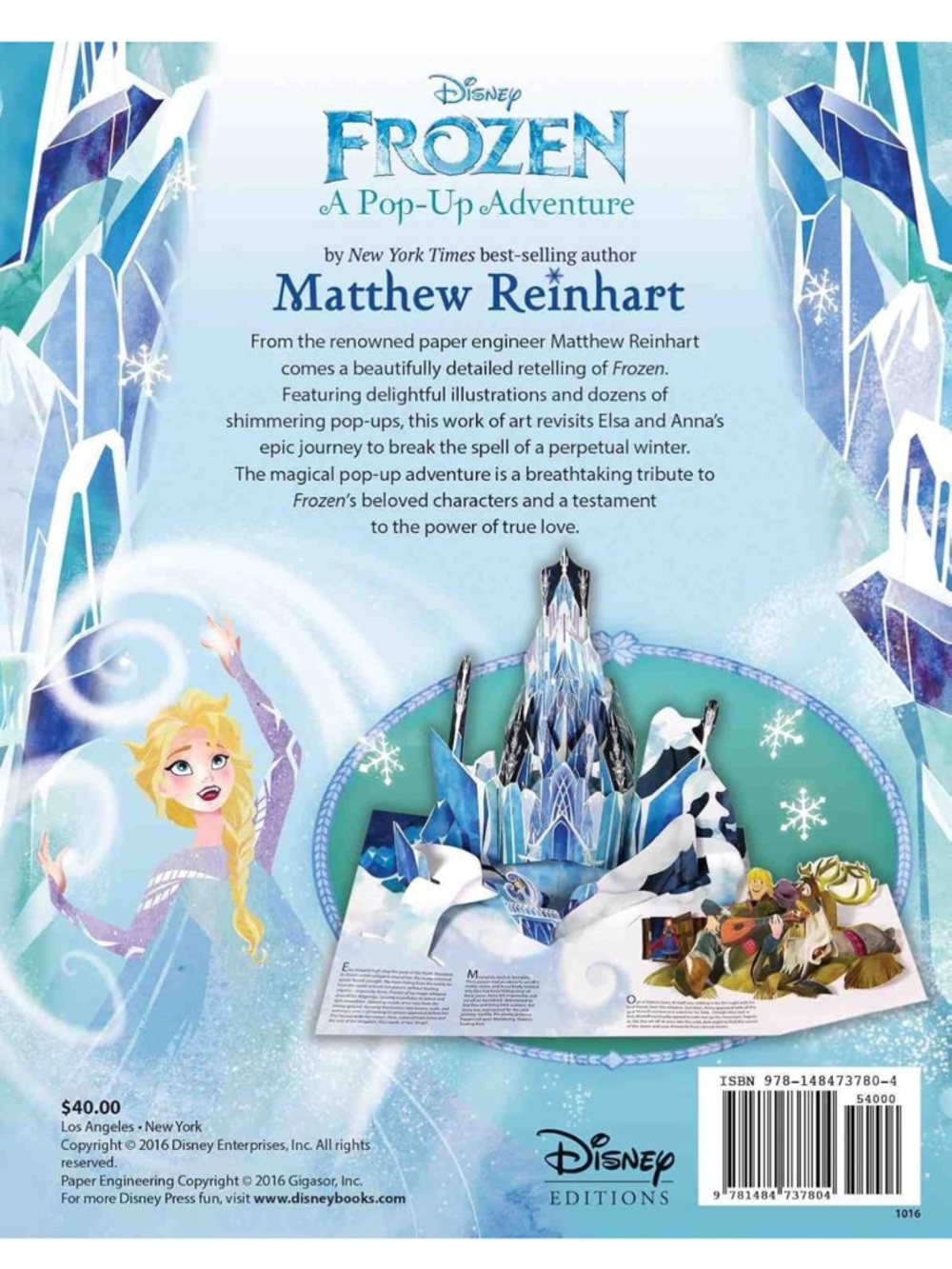 Disney Frozen Pop Up Adventure Book, New - Picture 5 of 7